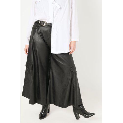 Jupe culotte en cuir outlet