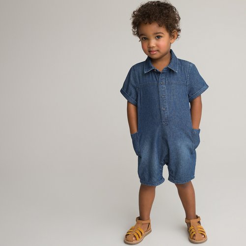 Combishort en jean denim La Redoute Collections La Redoute