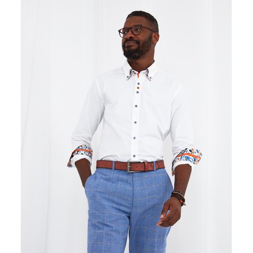 Chemise double col deals