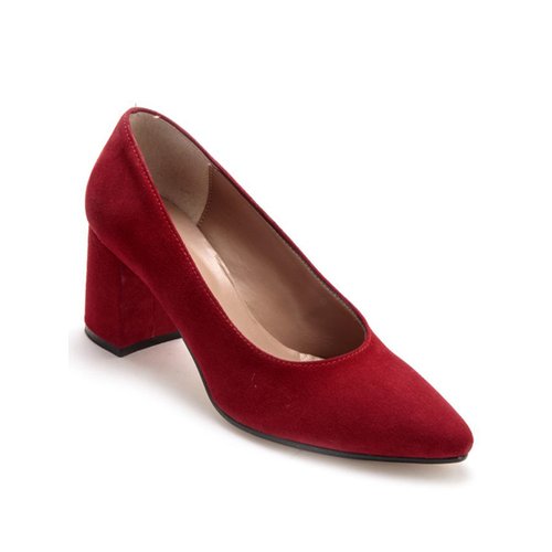 Escarpins cuir a talon