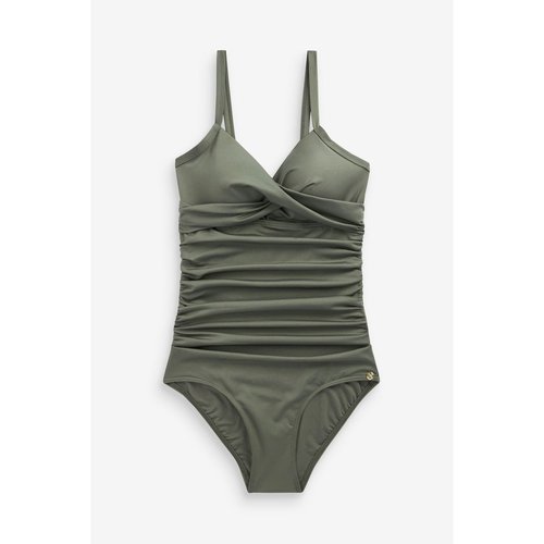Maillot de bain gainant ventre plat vert kaki Next La Redoute