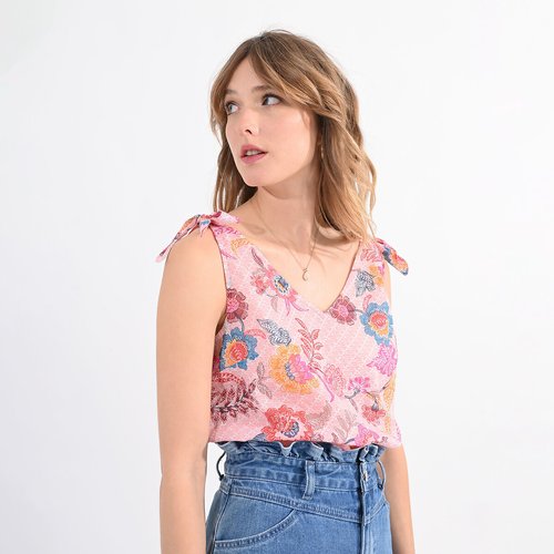 Floral vest top cheap
