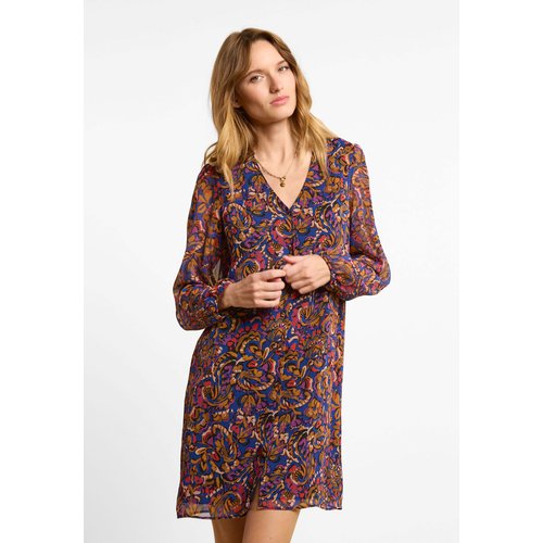 Robe imprime cachemire multico marron caramel Icode La Redoute