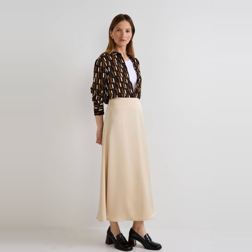 Jupe midi effet satine Monoprix La Redoute