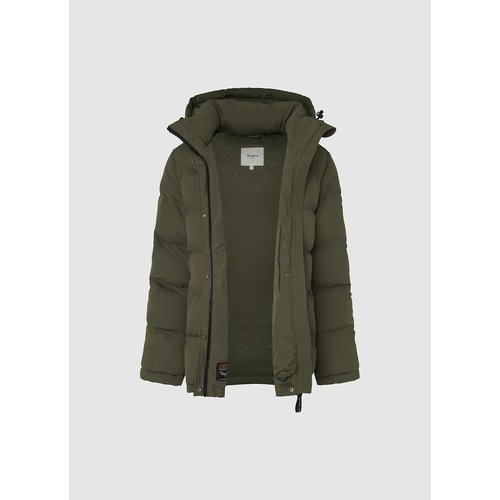 Bibi short padded puffer jacket with detachable hood Pepe Jeans | La Redoute