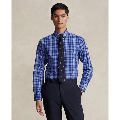 Checked poplin shirt in slim fit navy Polo Ralph Lauren La Redoute