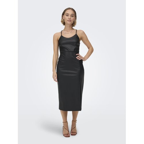 Robe en simili cuir onlrina robes black 1 Only La Redoute