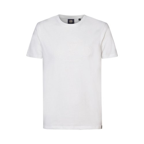 Camiseta lisa con cuello redondo