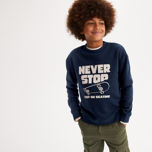 Slogan print sweatshirt shop