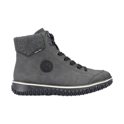 Basket montante a lacets gris Rieker La Redoute