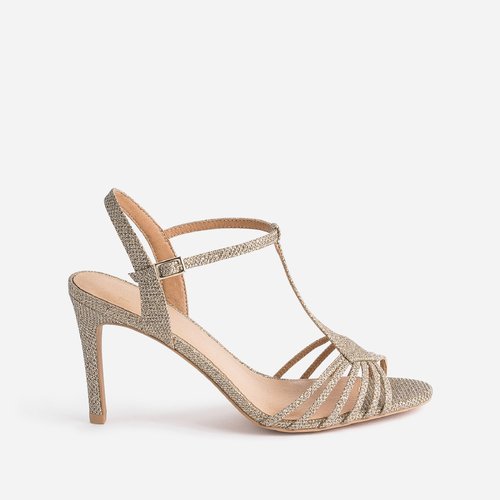 Sandales a talon glenda dore Texto La Redoute