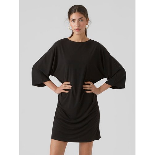 Robe de soiree vmrasmine robe courte noire black Vero Moda La Redoute