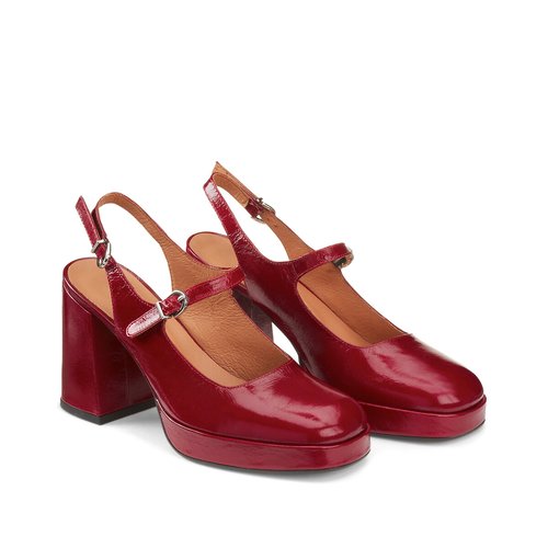 Vador Slingback Heels in Patent Leather