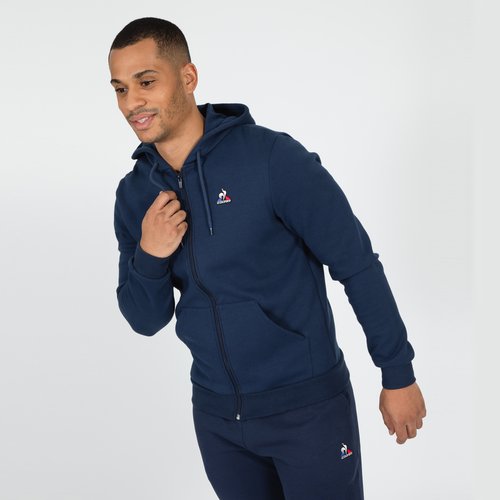 Veste zippee a capuche essentiel bleu Le Coq Sportif La Redoute