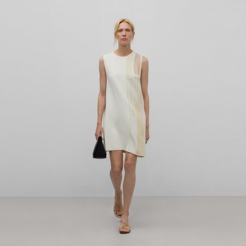 Robe ecru courte on sale
