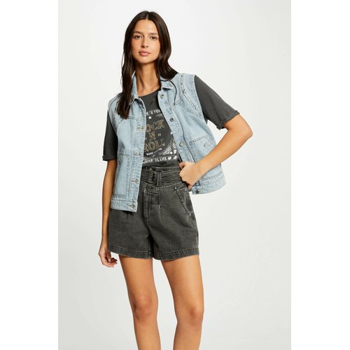Veste en jean sans manches