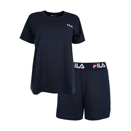 Ensemble de pyjama t shirt et short marine Fila La Redoute
