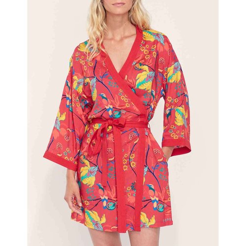Kimono imprime fluide ecovero marigold La Fiancee La Redoute
