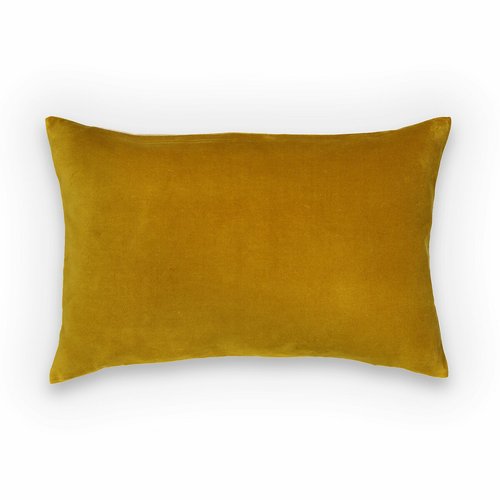 Velvet rectangular 100 cotton velvet cushion cover La Redoute Interieurs La Redoute