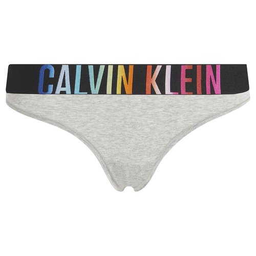Intense power pride thong in cotton mix grey Calvin Klein Underwear La Redoute