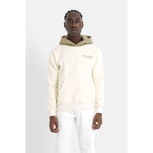 Sweat capuche self love club jaune clair Sixth June La Redoute