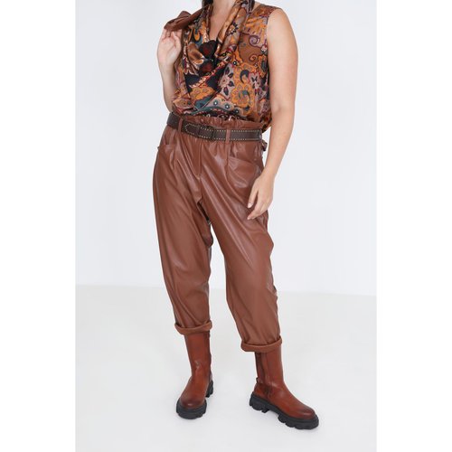 Pantalon taille haute en simili cuir Jean Marc Philippe La Redoute