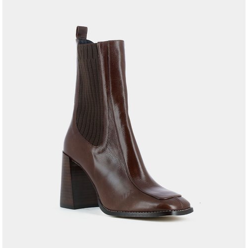 Vanti ankle boots in grained leather brown Jonak La Redoute