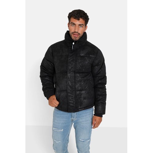 Doudoune en daim clearance