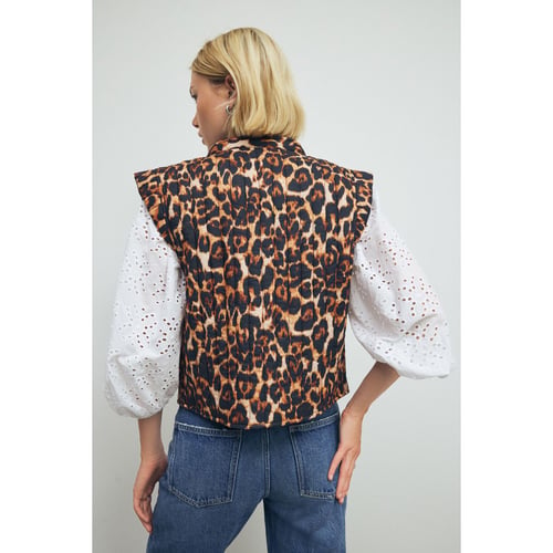 Haut/gilet Femme Next Taille 12 Couleur Or - Sans Manches - Décor Diamanté - Neuf Sans étiquettes