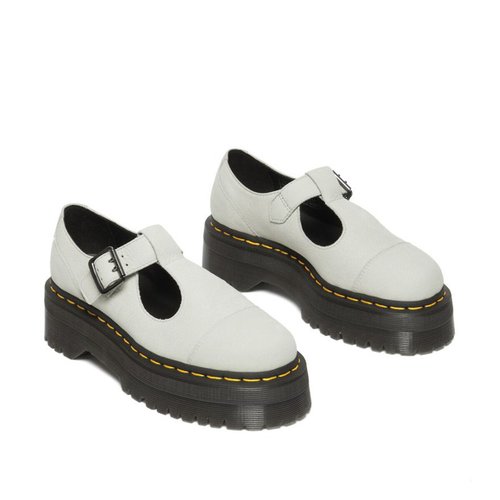Bethan tumbled platform mary janes in nubuck ecru Dr. Martens La Redoute