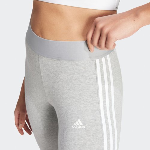 Legging loungewear essentials 3 stripes Adidas Sportswear gris moyen La Redoute