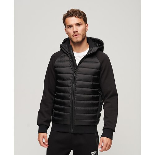 Storm hybrid quilted hoodie black Superdry La Redoute