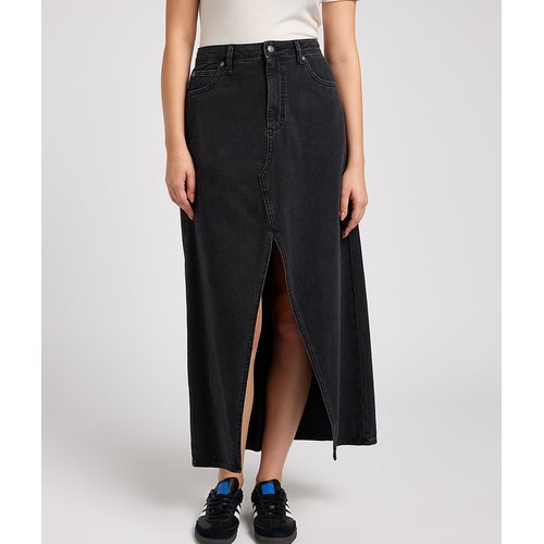 Jupe en jean noir taille haute hotsell