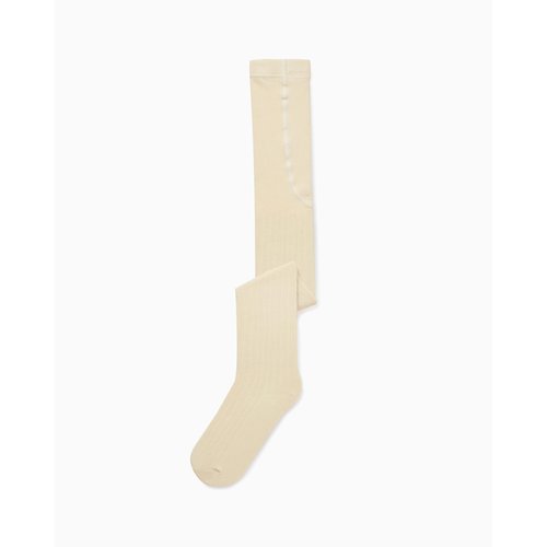 Collant cotele anti boulochage fille ecru Zippy La Redoute