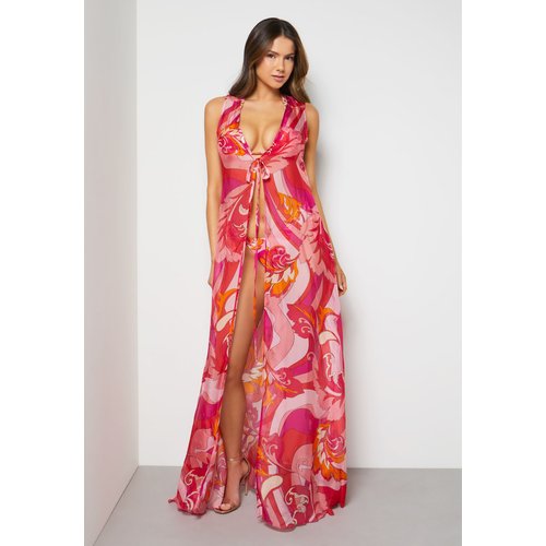 Guess robe longue en soie melangee Guess La Redoute