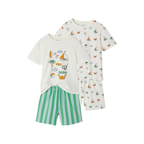 Vertbaudet Lot De 2 Pyjashorts En Popeline Pour Fille - Confort Et Style