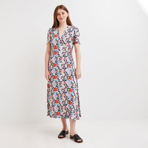 Robe longue cache coeur imprimee EcoVero