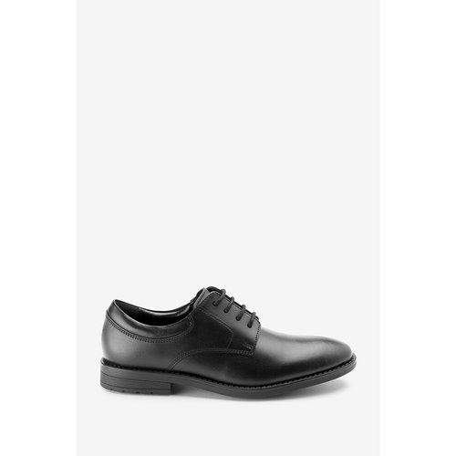 Chaussures lacees en cuir uni noir Next La Redoute
