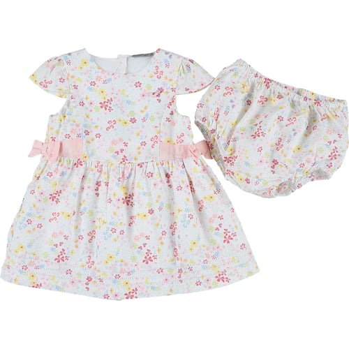 Robe Avec Bloomer Sergent Major Taille 12 Mois En Coton Jaune - Occasion Très Bon état