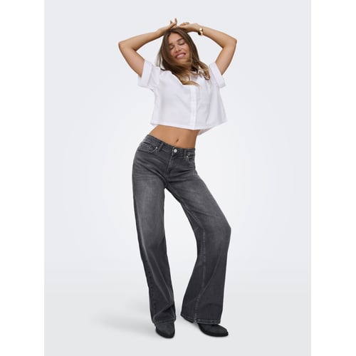 Jeans Bootcut Femme Taille Basse Ultra Confortable - Coupe Ample Jambe Large Denim