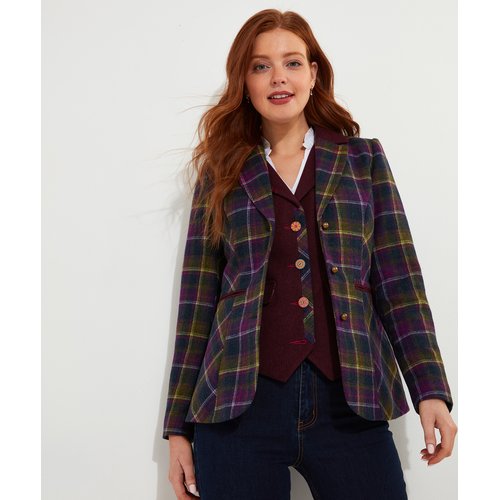 Veste a carreau violet outlet