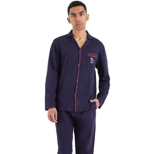 Cotton collared pyjamas blue red stripe Athena La Redoute
