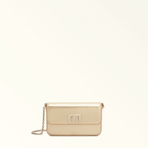 Sac a main crossbody en cuir 1927 dore Furla La Redoute