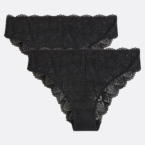 Slip da Donna Jadea in Cotone 3 PAIA Mutande Pizzo Colorate Intimo Mutandine gra