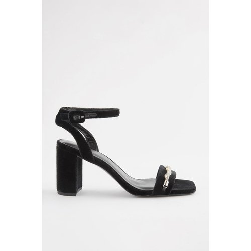 Sandale talon epais noir outlet