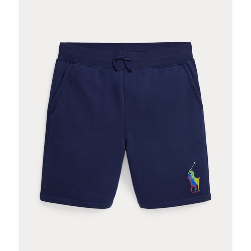 Big pony fleece shorts in cotton mix navy blue Polo Ralph Lauren La Redoute