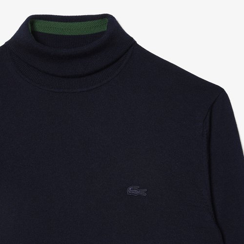 Pull col roule en laine Lacoste La Redoute