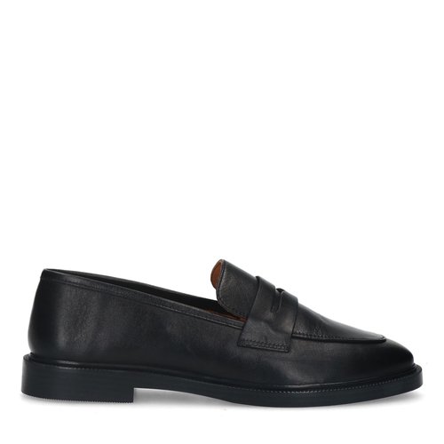 Penny loafers en cuir noir Sacha La Redoute