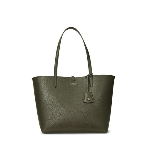 Reversible long handle tote bag dark olive green Lauren Ralph Lauren La Redoute