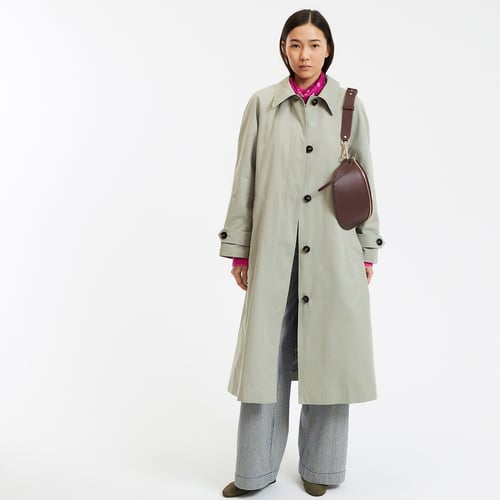 Gabardina oversize con botones, Signature MAURICE